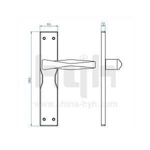 Patent Design Elegant Zinc Alloy Passage Door Security Lock